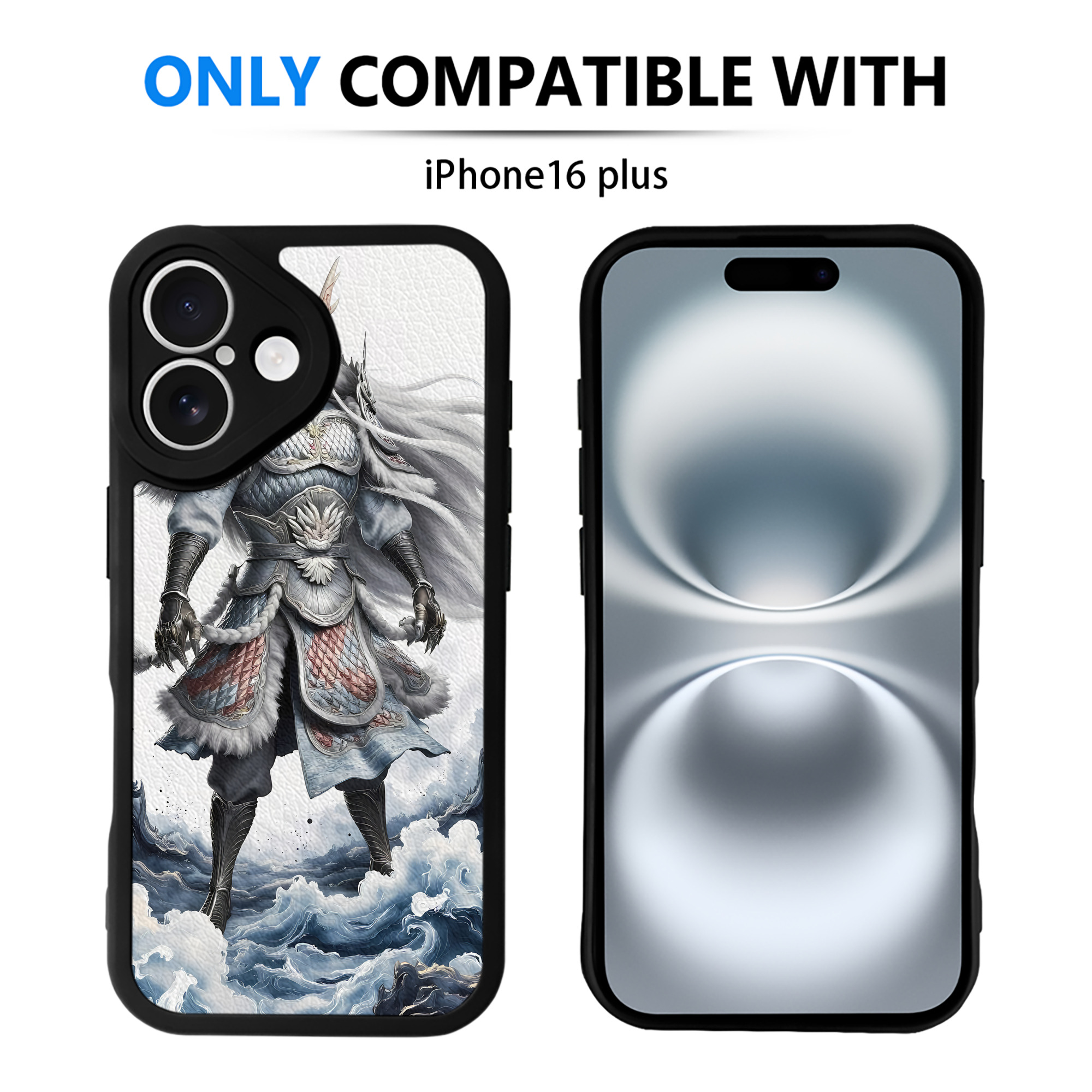 （画像用） Ne Zha 2 ナタ 魔童の大暴れ 【iPhone 16シリーズ対応】シリコンスマホケース（レザー調） 材質：シリコン